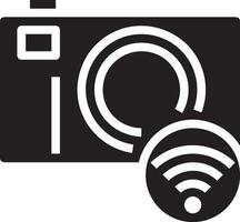 Camera photography icon symbol vector image. Illustration of multimedia photographic lens graphic design image