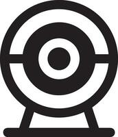 Camera photography icon symbol vector image. Illustration of multimedia photographic lens graphic design image
