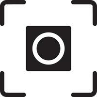 Camera photography icon symbol vector image. Illustration of multimedia photographic lens graphic design image