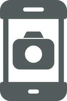 Camera photography icon symbol vector image. Illustration of multimedia photographic lens graphic design image