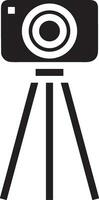 Camera photography icon symbol vector image. Illustration of multimedia photographic lens graphic design image