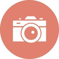 Camera photography icon symbol vector image. Illustration of multimedia photographic lens graphic design image