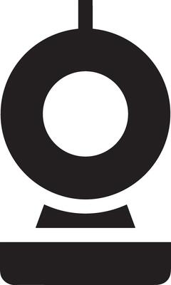 Camera photography icon symbol vector image. Illustration of multimedia photographic lens graphic design image