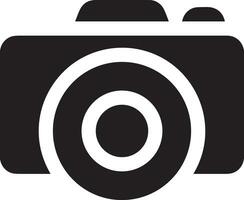 Camera photography icon symbol vector image. Illustration of multimedia photographic lens graphic design image