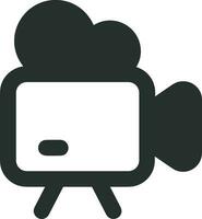 Camera photography icon symbol vector image. Illustration of multimedia photographic lens graphic design image