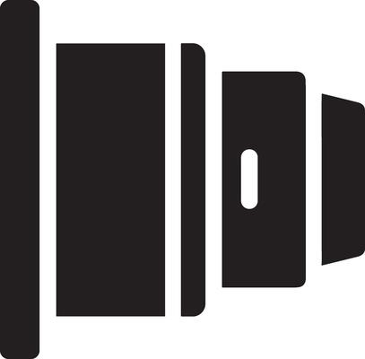 Camera photography icon symbol vector image. Illustration of multimedia photographic lens graphic design image