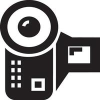 Camera photography icon symbol vector image. Illustration of multimedia photographic lens graphic design image