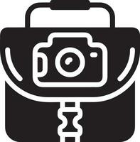 Camera photography icon symbol vector image. Illustration of multimedia photographic lens graphic design image