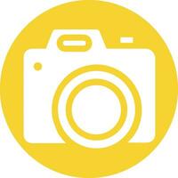 Camera photography icon symbol vector image. Illustration of multimedia photographic lens graphic design image