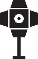Camera photography icon symbol vector image. Illustration of multimedia photographic lens graphic design image