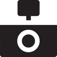 Camera photography icon symbol vector image. Illustration of multimedia photographic lens graphic design image