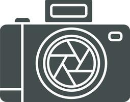 Camera photography icon symbol vector image. Illustration of multimedia photographic lens graphic design image