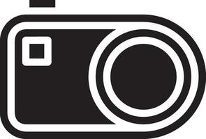 Camera photography icon symbol vector image. Illustration of multimedia photographic lens graphic design image