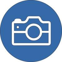 Camera photography icon symbol vector image. Illustration of multimedia photographic lens graphic design image