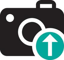 Camera photography icon symbol vector image. Illustration of multimedia photographic lens graphic design image