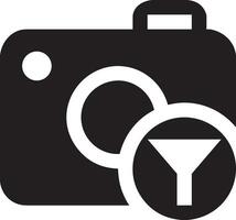 Camera photography icon symbol vector image. Illustration of multimedia photographic lens graphic design image