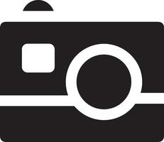 Camera photography icon symbol vector image. Illustration of multimedia photographic lens graphic design image