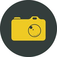 Camera photography icon symbol vector image. Illustration of multimedia photographic lens graphic design image