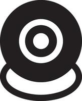Camera photography icon symbol vector image. Illustration of multimedia photographic lens graphic design image