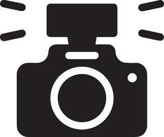 Camera photography icon symbol vector image. Illustration of multimedia photographic lens graphic design image