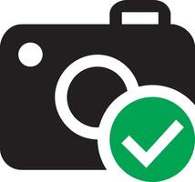 Camera photography icon symbol vector image. Illustration of multimedia photographic lens graphic design image