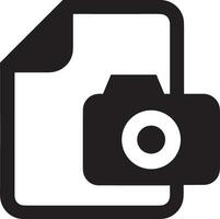 Camera photography icon symbol vector image. Illustration of multimedia photographic lens graphic design image