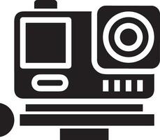 Camera photography icon symbol vector image. Illustration of multimedia photographic lens graphic design image