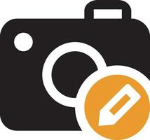 Camera photography icon symbol vector image. Illustration of multimedia photographic lens graphic design image