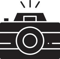 Camera photography icon symbol vector image. Illustration of multimedia photographic lens graphic design image