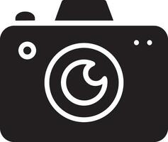 Camera photography icon symbol vector image. Illustration of multimedia photographic lens graphic design image