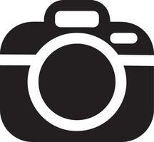 Camera photography icon symbol vector image. Illustration of multimedia photographic lens graphic design image