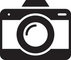 Camera photography icon symbol vector image. Illustration of multimedia photographic lens graphic design image