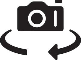 Camera photography icon symbol vector image. Illustration of multimedia photographic lens graphic design image