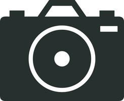 Camera photography icon symbol vector image. Illustration of multimedia photographic lens graphic design image