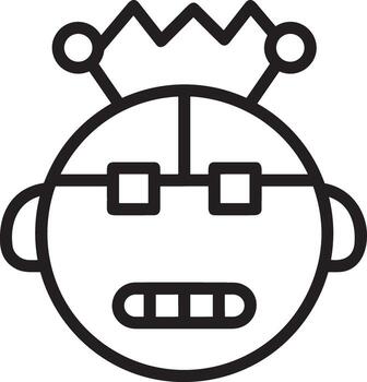 artificial inteligencia icono símbolo vector imagen. ilustración de el cerebro robot aprendizaje humano inteligente algoritmo diseño imagen.