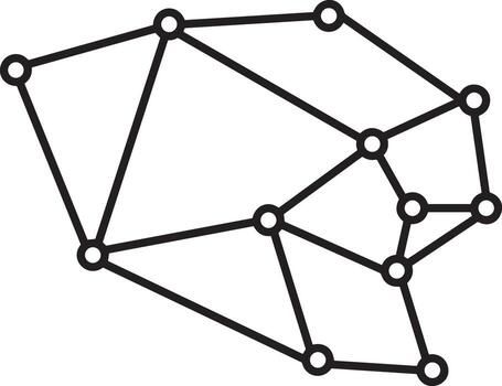 Artificial Intelligence icon symbol vector image. Illustration of the brain robot learning human smart algorithm design image.