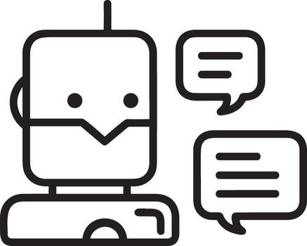 artificial inteligencia icono símbolo vector imagen. ilustración de el cerebro robot aprendizaje humano inteligente algoritmo diseño imagen.