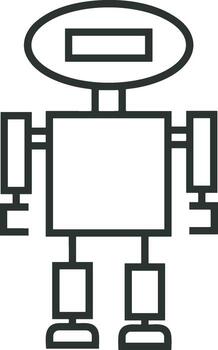 Artificial Intelligence icon symbol vector image. Illustration of the brain robot learning human smart algorithm design image.