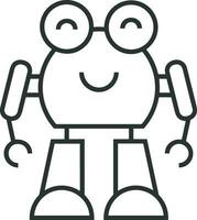 Artificial Intelligence icon symbol vector image. Illustration of the brain robot learning human smart algorithm design image.