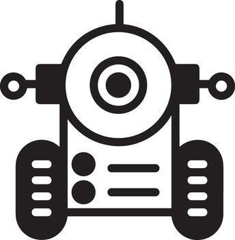 Artificial Intelligence icon symbol vector image. Illustration of the brain robot learning human smart algorithm design image.