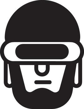 Artificial Intelligence icon symbol vector image. Illustration of the brain robot learning human smart algorithm design image.