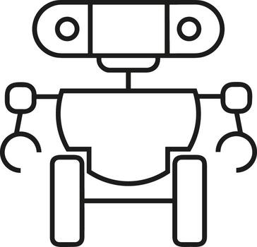 artificial inteligencia icono símbolo vector imagen. ilustración de el cerebro robot aprendizaje humano inteligente algoritmo diseño imagen.