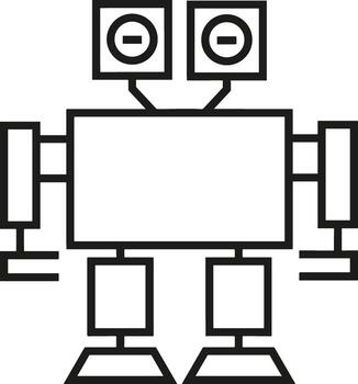 artificial inteligencia icono símbolo vector imagen. ilustración de el cerebro robot aprendizaje humano inteligente algoritmo diseño imagen.