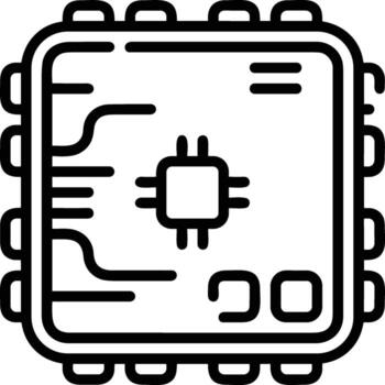 Artificial Intelligence icon symbol vector image. Illustration of the brain robot learning human smart algorithm design image.