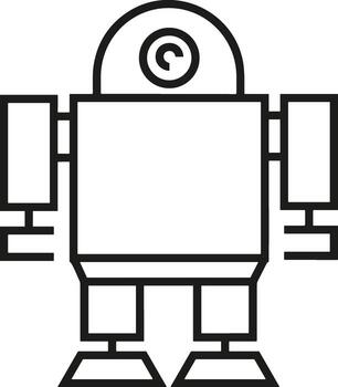 artificial inteligencia icono símbolo vector imagen. ilustración de el cerebro robot aprendizaje humano inteligente algoritmo diseño imagen.