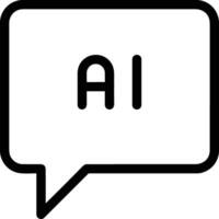 Artificial Intelligence icon symbol vector image. Illustration of the brain robot learning human smart algorithm design image.