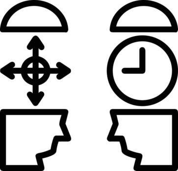 Artificial Intelligence icon symbol vector image. Illustration of the brain robot learning human smart algorithm design image.