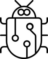 Artificial Intelligence icon symbol vector image. Illustration of the brain robot learning human smart algorithm design image.