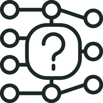 artificial inteligencia icono símbolo vector imagen. ilustración de el cerebro robot aprendizaje humano inteligente algoritmo diseño imagen.