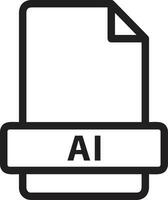 Artificial Intelligence icon symbol vector image. Illustration of the brain robot learning human smart algorithm design image.